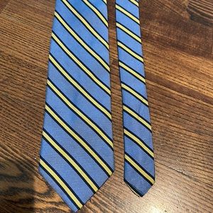 Brooks brother stripped light blue, nay and yellow tie
